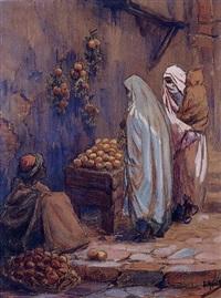 EDOUARD HERZIG MARCHAND DORANGES DANS LA KASBAH